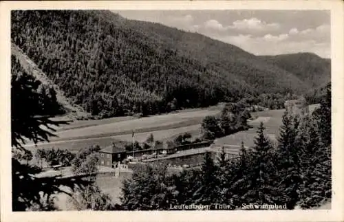 Ak Leutenberg in Thüringen,  Schwimmbad