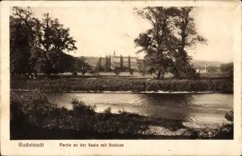 Ak Rudolstadt in Thüringen, Saale, Schloss Rudolstadt