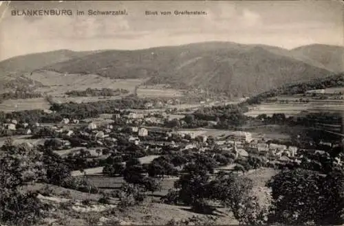 Ak Bad Blankenburg in Thüringen, Schieferbrücke im Schwarzatal, Blick vom Greifenstein, Schwar...