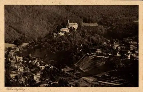 Ak Schwarzburg in Thüringen,  Blick vom Trippstein