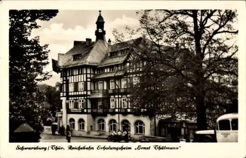 Ak Insel Wotschofska Lübbenau im Spreewald,  Reichsbahn Erholungsheim Ernst Thälmann