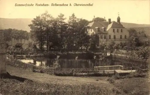 Ak Oberwiesenthal im Erzgebirge, Sommerfrische Kratscham- Rothensehma b. Oberwiesenthal