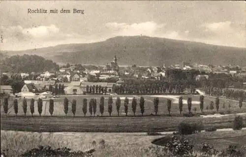 Ak Rochlitz an der Mulde Sachsen, Blick auf Rochlitz mit dem Berg