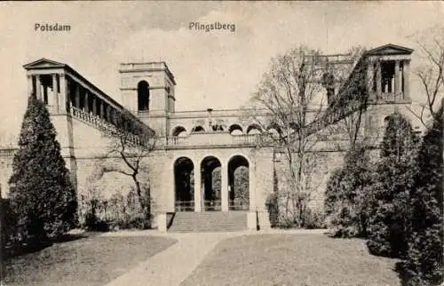 Ak Potsdam, Pfingstberg, Freitreppe, Orangerieschloss