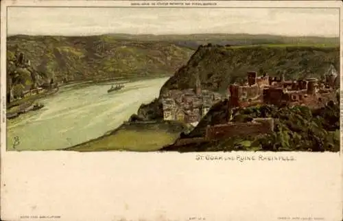 Ak St. Goar am Rhein, Ruine Rheinfels