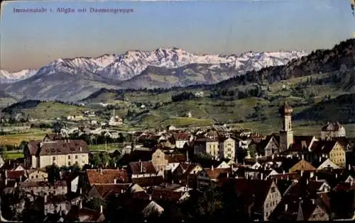 Ak Immenstadt im Allgäu Schwaben, Immenstadt i. Allgäu mit Daumengruppe