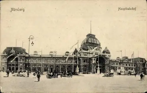 Ak Nürnberg in Mittelfranken, Hauptbahnhof