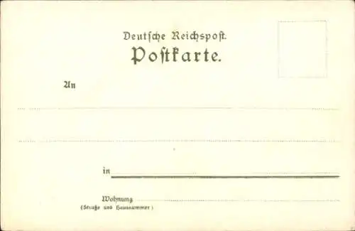 Litho Rüdesheim am Rhein in Hessen, Nationaldenkmal