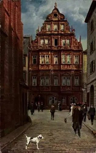 Künstler Ak Hoffmann, H., Heidelberg, Hotel und Restaurant zum Ritter