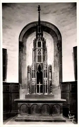 Ak Saint Savin Hautes-Pyrénées, Abteikirche, Grab von St-Savin