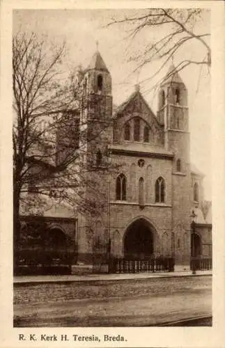 Ak Breda Nordbrabant Niederlande, Kirche H. Teresia