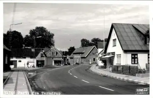 Ak Terndrup Dänemark, Straßenansicht, Geschäfte