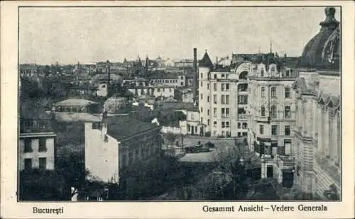 Ak Bukarest Rumänien, Gesamtansicht, Vedere Generala