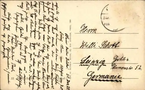 Ak Port Said Ägypten, Kanal, Boote im Hafen