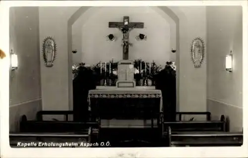 Ak Aspach Oberösterreich, Erholungsheim, Kapelle