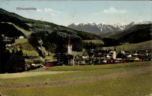 Ak Mürzzuschlag Steiermark, Teilansicht