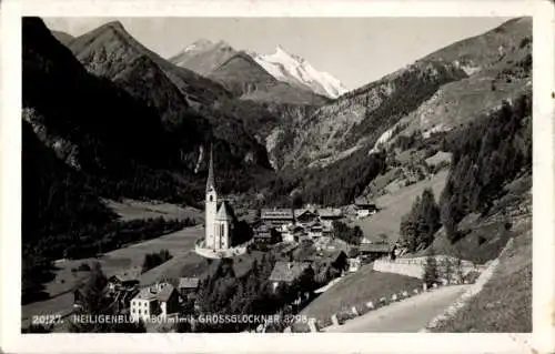 Ak Heiligenblut am Großglockner in Kärnten, Teilansicht vom Ort, Kirche