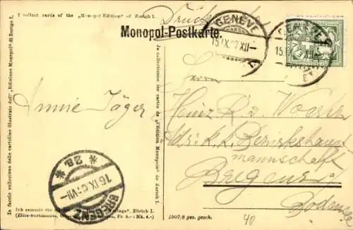 Ak Clarens Montreux Kanton Waadt, Salagnon Insel