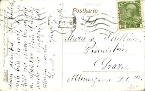 Ak Davos Kt. Graubünden Schweiz, Chemin de fer rhetique