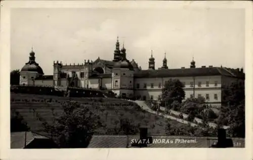 Ak Příbram Pibrans Mittelböhmen, Kloster Svatá Hora, Wallfahrtsort, Wallfahrtsort Svat Hora in...