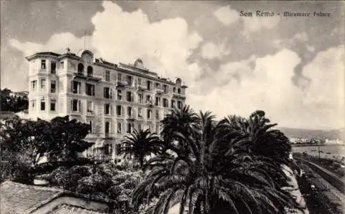 Ak San Remo Ligurien, Miramare Palast