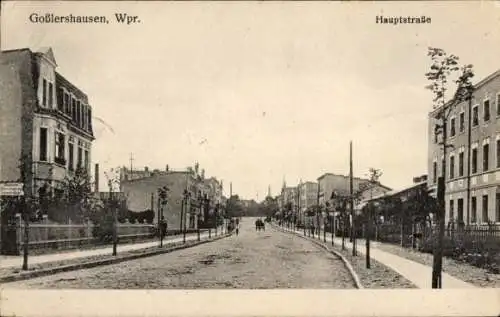 Ak Jabłonowo Pomorskie Goßlershausen Westpreußen, Hauptstraße, Straßenpartie