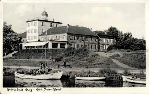 Ak Mrzeżyno Ostseebad Deep Pommern, Strandhotel, Boote