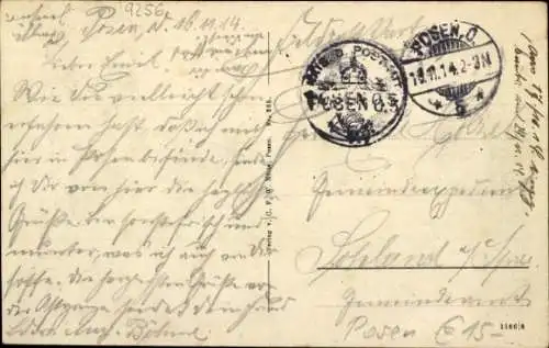 Ak Poznań Posen, Wilhelmsplatz, Kaffeehaus Hohenzollern