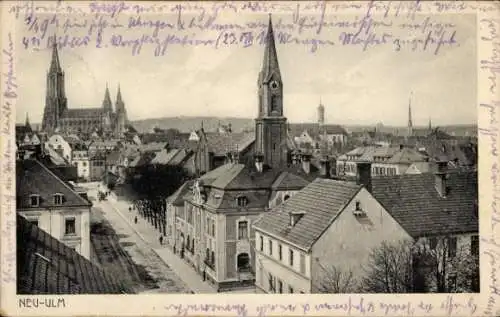 Ak Gerlenhofen Neu-Ulm in Schwaben, Panoramaansicht  Kirchen, Gebäude, Stadtansicht