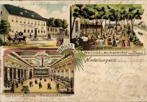 Litho Niederlungwitz Glauchau in Sachsen, Wechselburger Hof