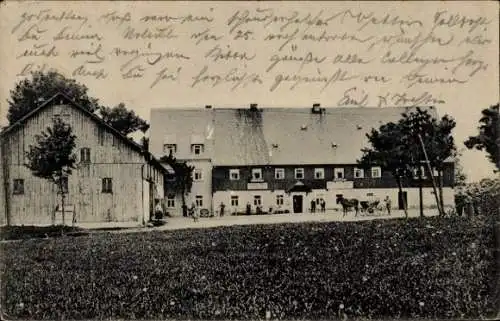 Ak Hermsdorf im Osterzgebirge, Gasthof Zollhaus