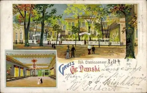 Litho Berlin Tiergarten, Etablissement Zelt 4, Inh. Chr. Demski