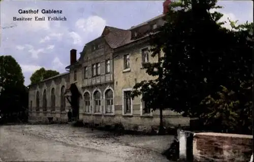 Ak Gablenz Stollberg in Sachsen, Gasthof Emil Fröhlich