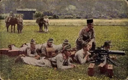 Ak Kuk Maschinengewehrabteilung, Wirklichkeitsbilder vom Kriegsschauplatz Nr 154, I. WK