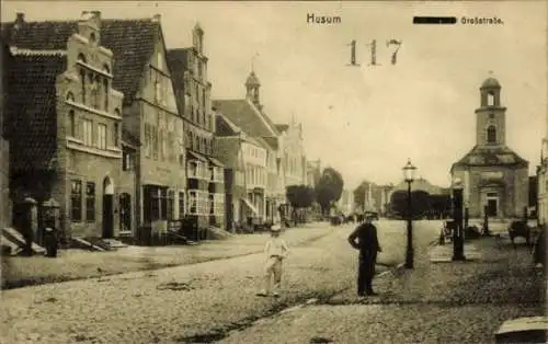 Ak Husum in Nordfriesland, Großstraße