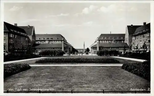 Ak Amsterdam Nordholland Niederlande, van Tuyll van Serooskerkenplein