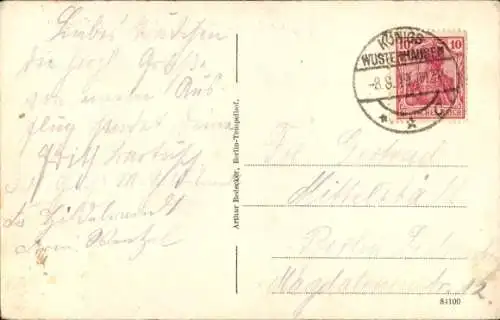 Ak Neue Mühle Königs Wusterhausen in Brandenburg, Gasthof zur Schleuse, Picknick