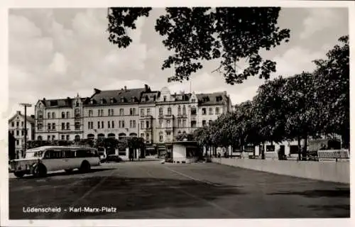 Ak Lüdenscheid im Märkischen Kreis, Karl Marx Platz