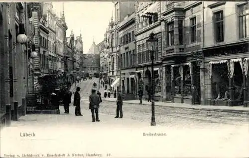 Ak Hansestadt Lübeck, Breitestraße