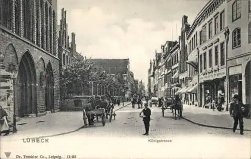 Ak Hansestadt Lübeck, Königstraße