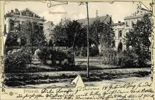 Ak Pritzwalk in der Prignitz, Hagenstraße