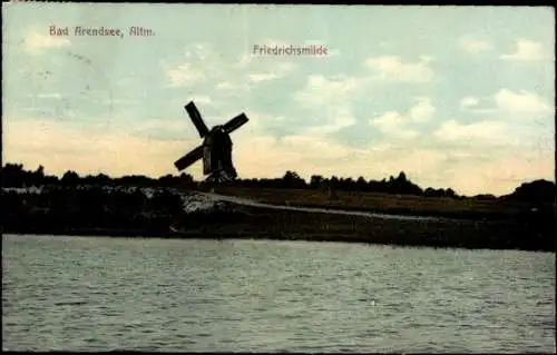 Ak Arendsee in der Altmark, Friedrichsmilde, Windmühle