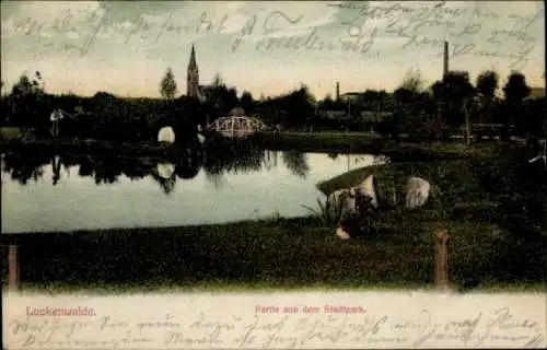 Ak Luckenwalde in Brandenburg, Stadtpark