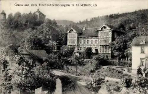 Ak Elgersburg in Thüringen, Eisenbahnerholungsheim