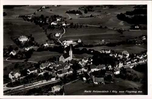 Ak Heimenkirch im Allgäu, Luftaufnahme