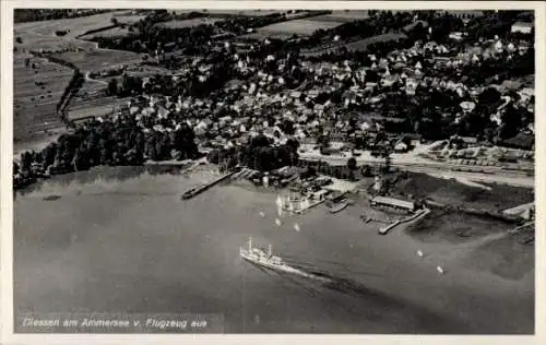 Ak Dießen am Ammersee Oberbayern, Fliegeraufnahme