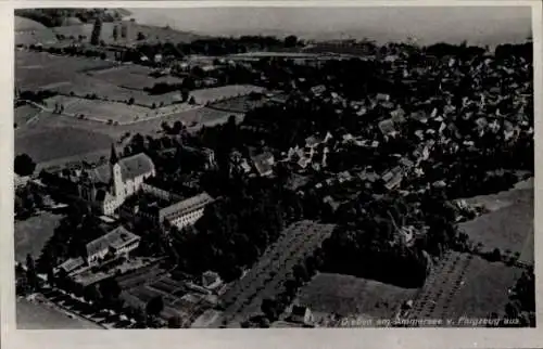 Ak Dießen am Ammersee Oberbayern, Fliegeraufnahme