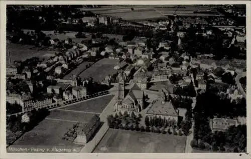 Ak Pasing München, Fliegeraufnahme