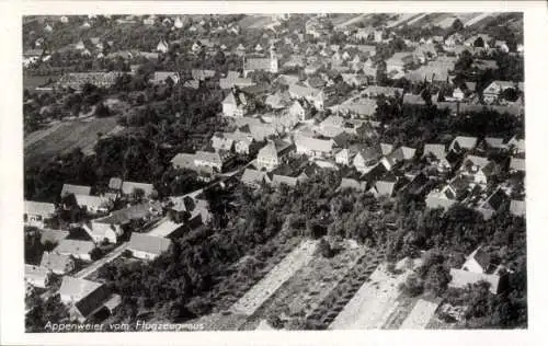 Ak Appenweier in Baden Schwarzwald, Fliegeraufnahme