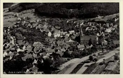 Ak Sulz Lahr im Schwarzwald, Fliegeraufnahme